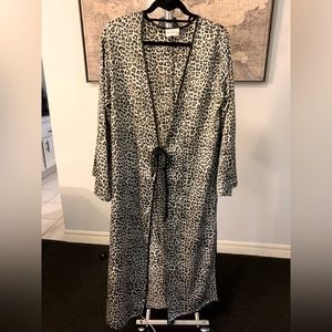 Love + Harmony Boutique Brand Long Leopard Print Cover Up Duster